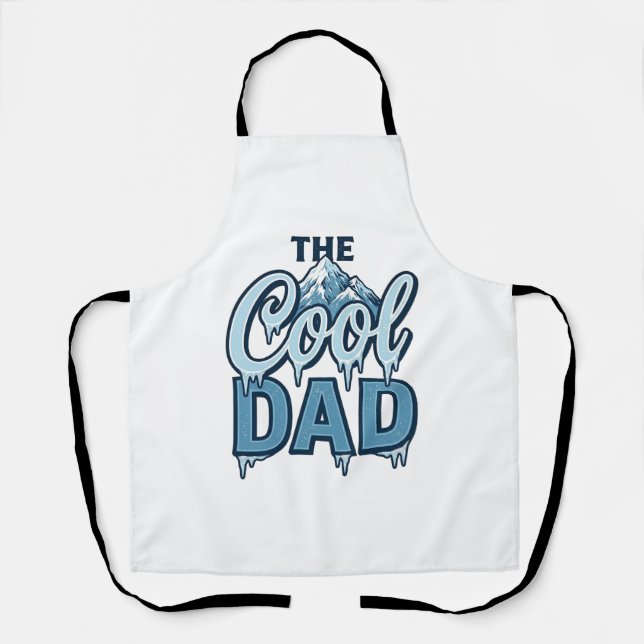 Cool Dad Mountain Vintage Graphic Design_1 Apron (Front)