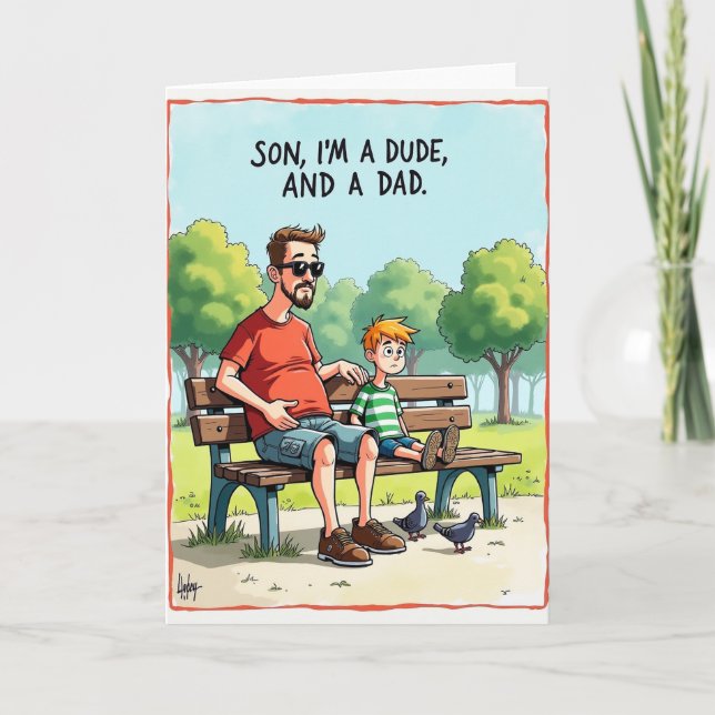 Cool Dad Park Bench Card (Front)