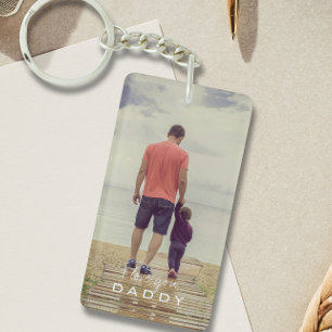 Cool Dad Photo Keychain