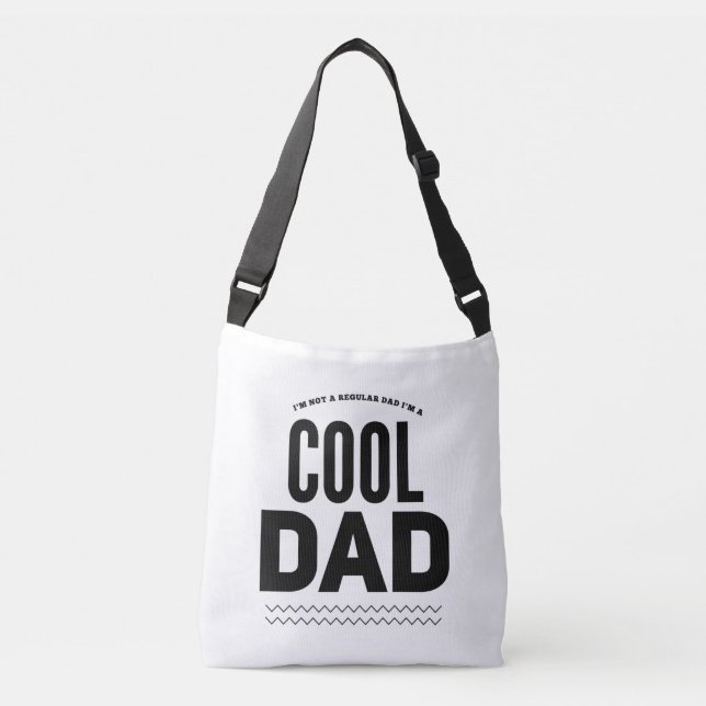 Cool dad regular dad funny fathers day crossbody bag (Front)