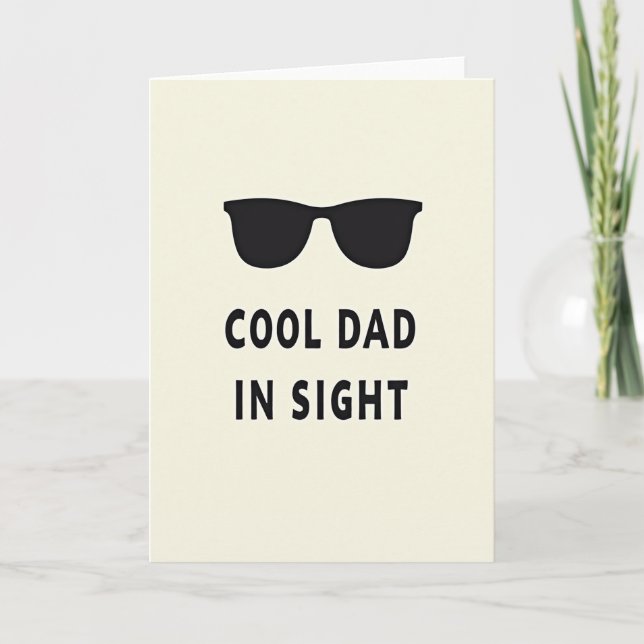 Cool Dad Silhouette Card (Front)