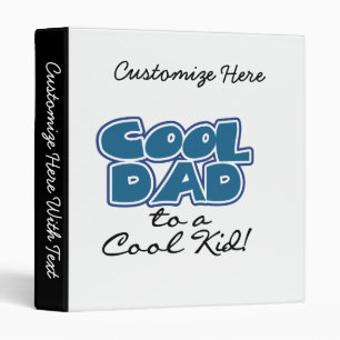 Cool Dad to a Cool Kid Gifts Binder