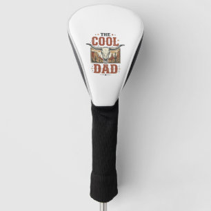 Cool Dad Western Longhorn Skull Vintage Shirt Desi Golf Head Cover