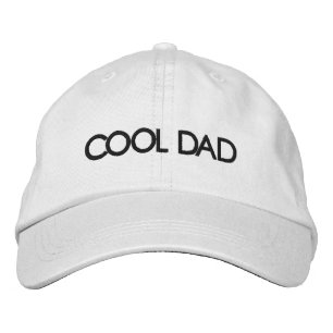 Cool Dad white black personalized custom modern Embroidered Hat
