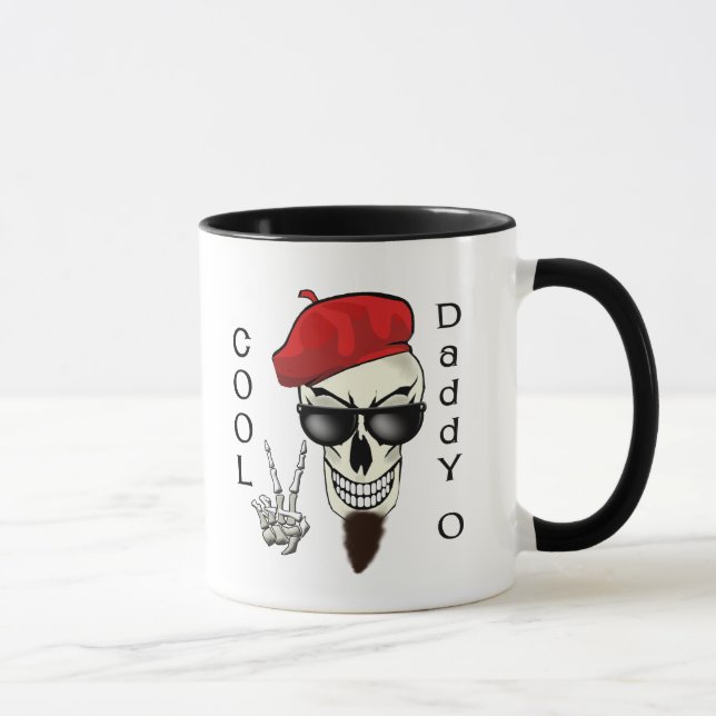 Cool Daddy - O Beatnik Skull Mug (Right)