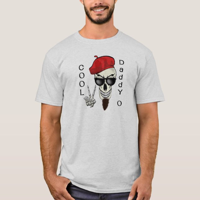 Cool Daddy - O Beatnik Skull T-Shirt (Front)