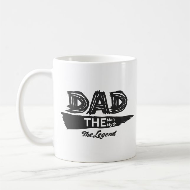 Cool Daddy Quotes Mug Dad The Man Myth The Legend (Left)