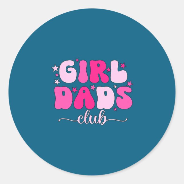 Cool Dads Club Cool Dad To Be Cket Father's Day Da Classic Round Sticker (Front)