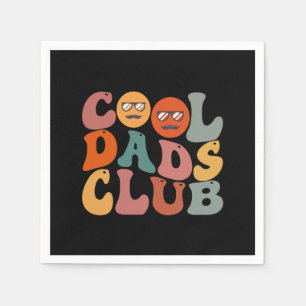 Cool Dads Club Dad Father's Day Retro Groovy Napkin