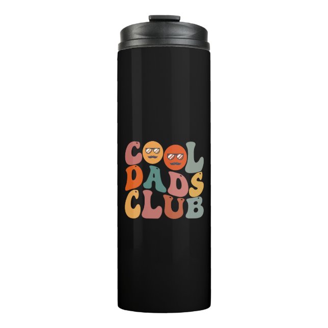 Cool Dads Club Dad Father's Day Retro Groovy Thermal Tumbler (Front)