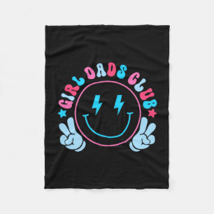 Cool Dads Club Father's Day From Daughter Son Funn Fleece Blanket