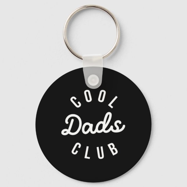 Cool Dads Club Funny Dad Fathers Day Family Matchi Keychain (Front)