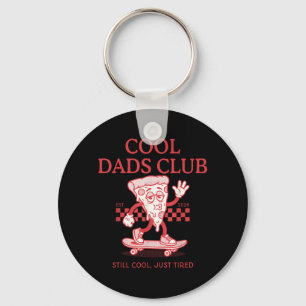 Cool Dads Club Retro Fatherhood Est 2026 New Dad Keychain
