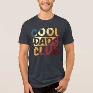 Cool Dads Club Retro Vintage Father's Day Gift Tri-Blend Shirt
