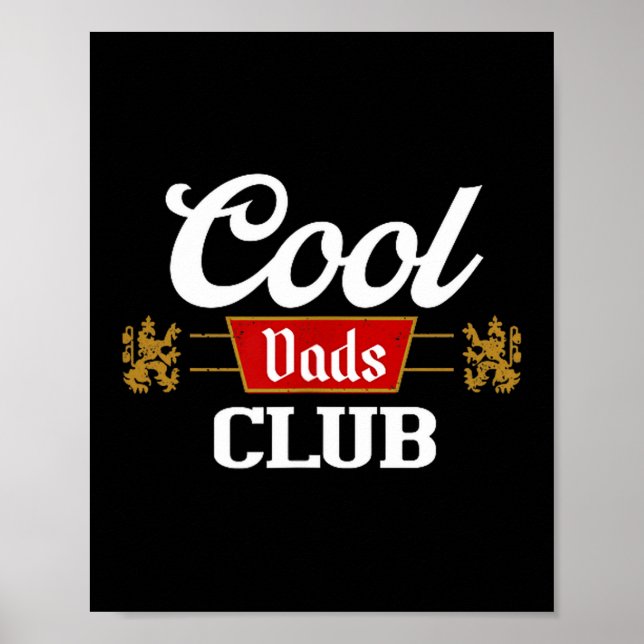 Cool Dads Club Shirt Father's Day From Daughter So Poster (Front)