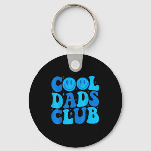 Cool Dads Club Shirt Retro Groovy Dad Father's Day Keychain
