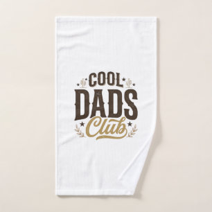 Cool Dads Club Vintage Dad Shirt Design_1 Hand Towel