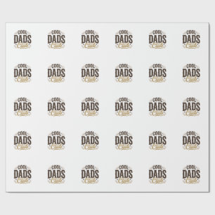 Cool Dads Club Vintage Dad Shirt Design_1 Wrapping Paper