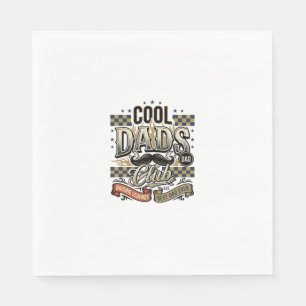 Cool Dads Club Vintage Engraving Dad Shirt Design_ Napkin