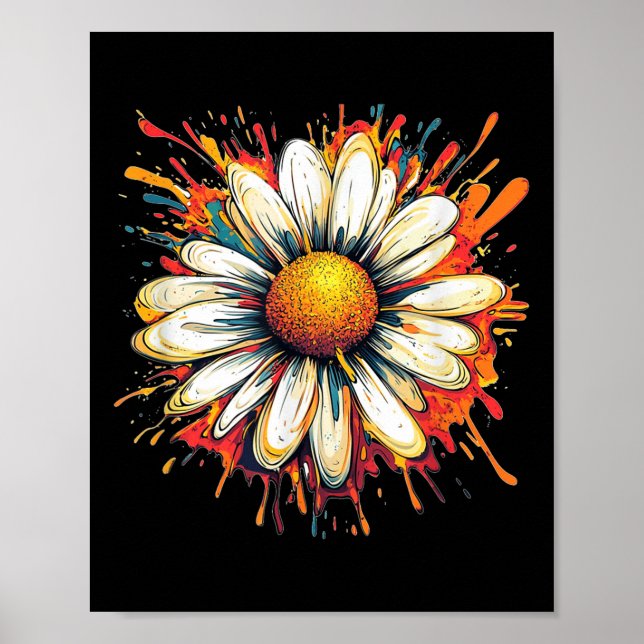 Cool Daisy With Blossoms For A Nice Summer Look  Poster (Front)