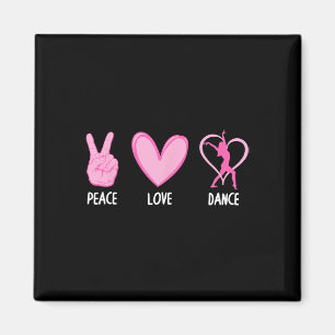 Cool Dance Art For Girls Women Dancing Lover Lyric Magnet