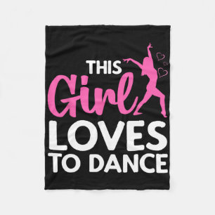 Cool Dance For Women Girls Hip Hop Dancing Breakda Fleece Blanket