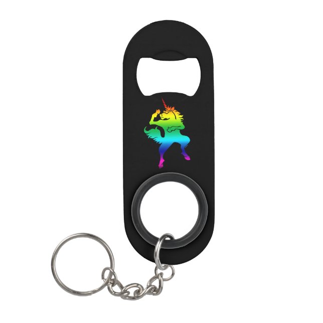 Cool dancing unicorn mini bottle opener (Front)