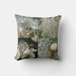 Cool Dandelion Seeds  Throw Pillow