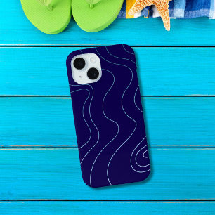 Cool Dark Blue Light Blue Waves iPhone / iPad case
