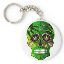 Cool Day of the Dead Sugar Skull Weed