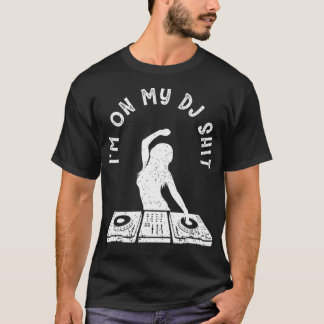 Cool Deejay Image Disc Jockey Meme Mixer Headset T-Shirt