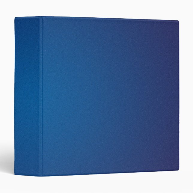 Cool Deep Blue Grainy Vignette Binder (Front/Spine)