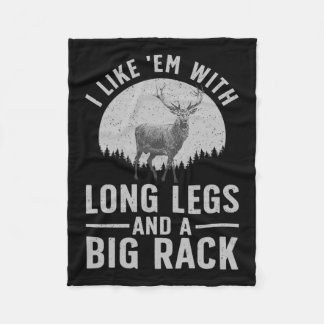 Cool Deer Hunting Art For Men Women Hunting Wildli Fleece Blanket