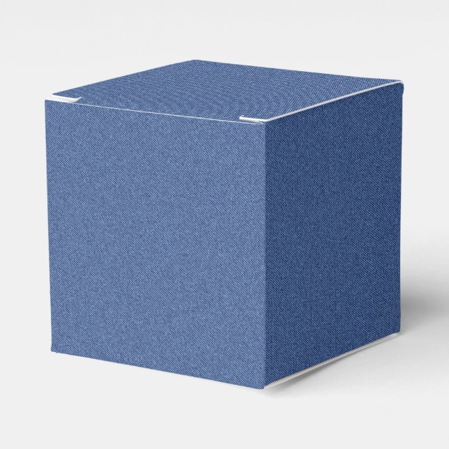 Cool Denim Blue Jeans Favor Box (Front Side)