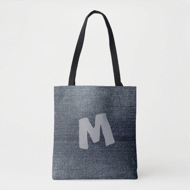 Cool Denim Look Tote Bag (Front)