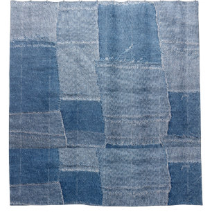 Cool denim texture Shower Curtain