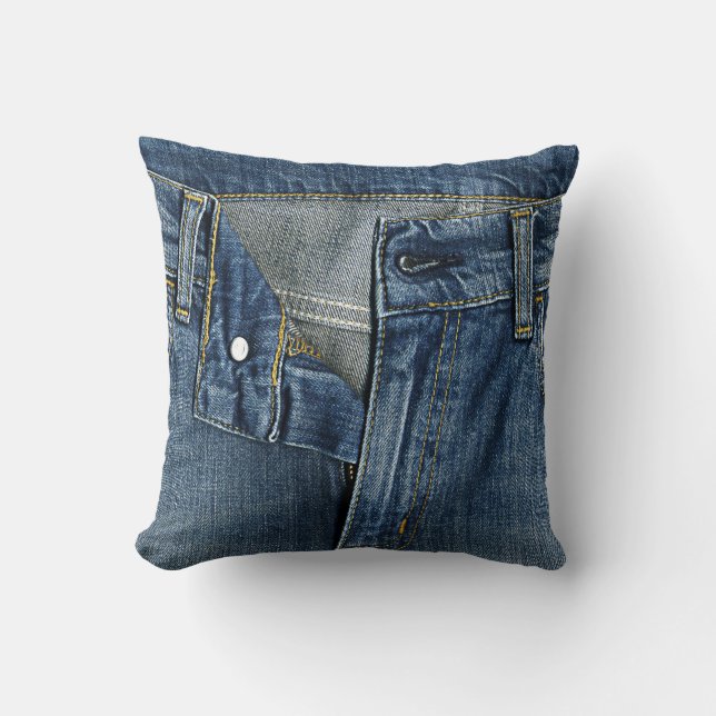 Cool denim texture Throw Pillow 16"x16" (Front)
