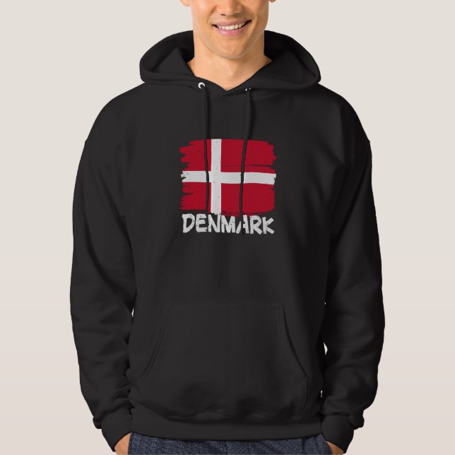 Cool Denmark Flag Hoodie (Front)