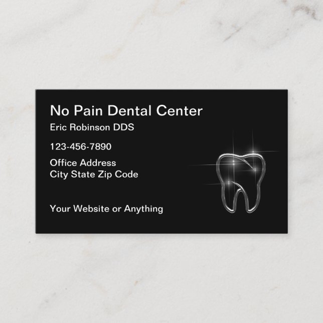 Cool Dentist Office Carte de visite Design (Devant)