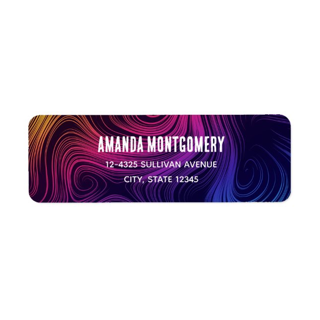 Cool des 60 cercles Vibe et des tourbillons Motif (Devant)