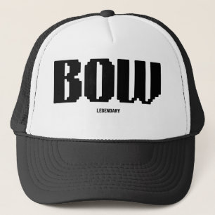 cool design fitted cap with bow brand