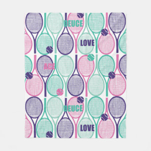 Cool Design for Tennis players, coaches... Fleece Blanket