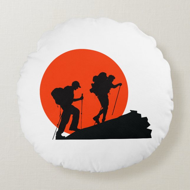 cool designer coussin j'aime randonnée (Devant)