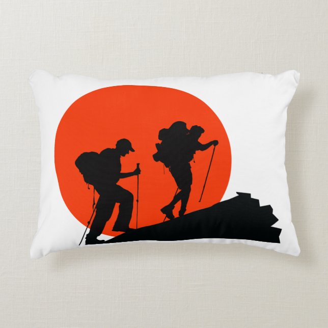 cool designer coussin j'aime randonnée (Devant)