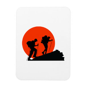 cool designer magnet love hiking