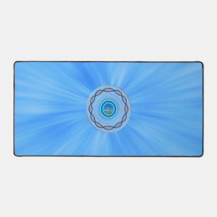 Cool desk mat for laptop and mouse