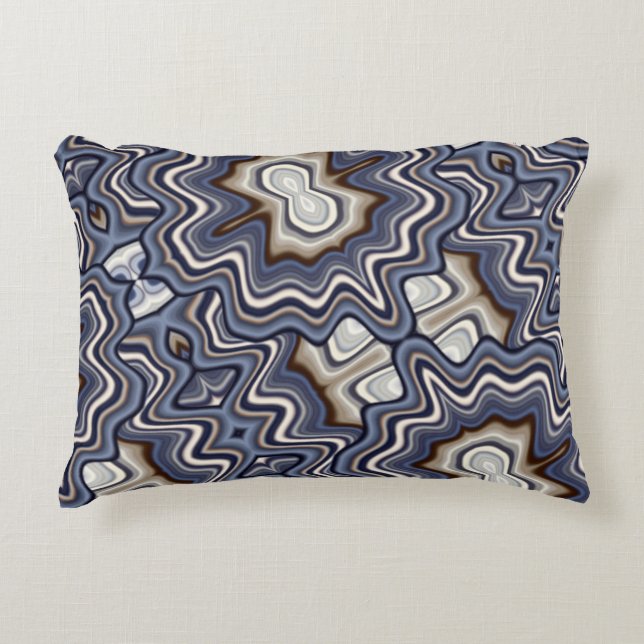 COOL Digital Graphic Abstract Pattern Accent Pillow (Front)
