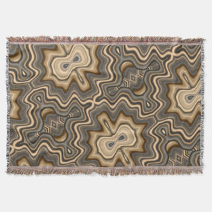 COOL Digital Rock Formation Throw Blanket