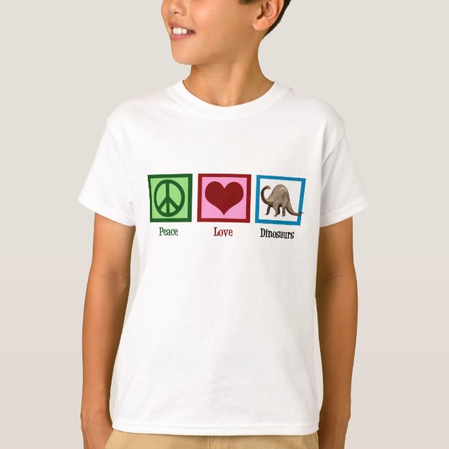 Cool Dinosaur Kids T-Shirt (Front)
