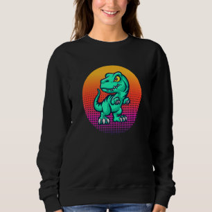 Cool Dinosaur Rex Animal Bird at Sunset for Men Wo Sweatshirt